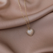 Bulk Jewelry Wholesale heart-shaped copper fine necklaces JDC-NE-W210 Wholesale factory from China YIWU China