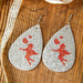 Wholesale heart-shaped double-sided leopard print leather earrings JDC-ES-GSMQ023 Earrings 妙奇 13 Wholesale Jewelry JoyasDeChina Joyas De China