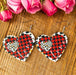 Wholesale heart-shaped double-sided leopard print leather earrings JDC-ES-GSMQ023 Earrings 妙奇 15 Wholesale Jewelry JoyasDeChina Joyas De China