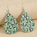 Wholesale heart-shaped double-sided leopard print leather earrings JDC-ES-GSMQ023 Earrings 妙奇 21 Wholesale Jewelry JoyasDeChina Joyas De China