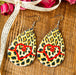 Wholesale heart-shaped double-sided leopard print leather earrings JDC-ES-GSMQ023 Earrings 妙奇 6 Wholesale Jewelry JoyasDeChina Joyas De China