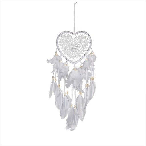Wholesale heart-shaped feather dream catcher JDC-DC-LZ013 Dreamcatcher 联缀 Wholesale Jewelry JoyasDeChina Joyas De China