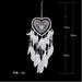 Wholesale heart-shaped feather dream catcher JDC-DC-LZ013 Dreamcatcher 联缀 77 white 20*45cm Wholesale Jewelry JoyasDeChina Joyas De China