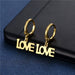 Wholesale heart-shaped geometric stainless steel earrings JDC-ES-Mingm028 Earrings 敏萌 Wholesale Jewelry JoyasDeChina Joyas De China