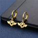 Wholesale heart-shaped geometric stainless steel earrings JDC-ES-Mingm028 Earrings 敏萌 Wholesale Jewelry JoyasDeChina Joyas De China