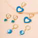 Wholesale heart-shaped gossip alloy earrings JDC-ES-AYN312 Earrings JoyasDeChina E2032-blue Wholesale Jewelry JoyasDeChina Joyas De China