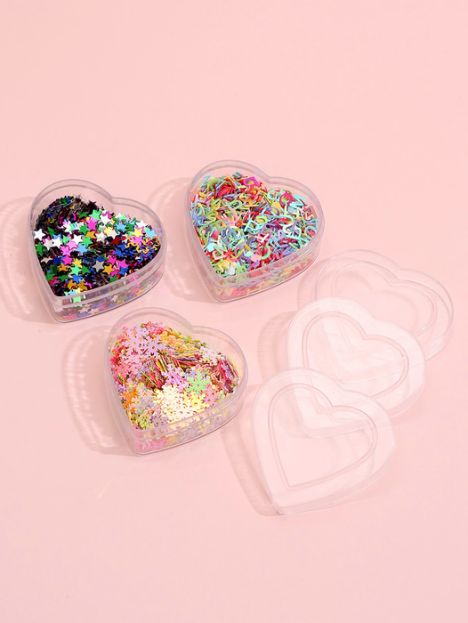 Bulk Jewelry Wholesale heart-shaped grid love pentagram snowflake sequin DIY bracelet material box accessories JDC-DLY-RL015 Wholesale factory from China YIWU China