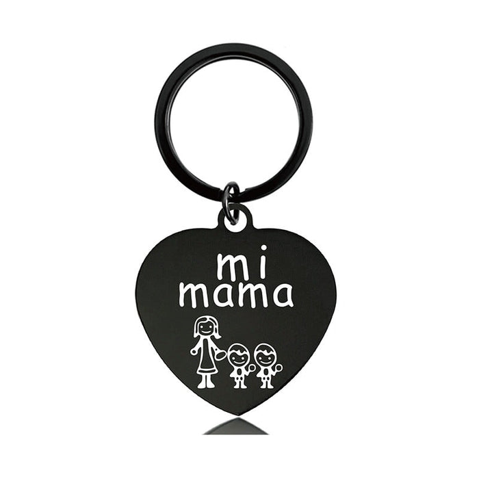 Wholesale Heart Shaped Mom Mother's Day Metal Keychain JDC-KC-GangGu012 Keychains 钢古 Wholesale Jewelry JoyasDeChina Joyas De China
