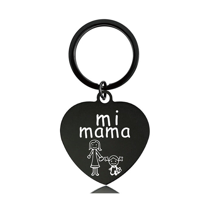 Wholesale Heart Shaped Mom Mother's Day Metal Keychain JDC-KC-GangGu012 Keychains 钢古 Wholesale Jewelry JoyasDeChina Joyas De China