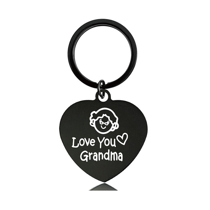 Wholesale Heart Shaped Mom Mother's Day Metal Keychain JDC-KC-GangGu012 Keychains 钢古 Wholesale Jewelry JoyasDeChina Joyas De China