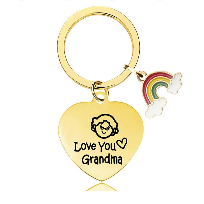 Wholesale Heart Shaped Mother's Day Metal Keychain JDC-KC-GangGu013 Keychains 钢古 Wholesale Jewelry JoyasDeChina Joyas De China