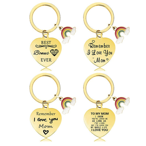 Wholesale Heart Shaped Mother's Day Metal Keychain JDC-KC-GangGu013 Keychains 钢古 Wholesale Jewelry JoyasDeChina Joyas De China
