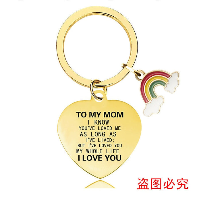 Wholesale Heart Shaped Mother's Day Metal Keychain JDC-KC-GangGu013 Keychains 钢古 CHX004 Wholesale Jewelry JoyasDeChina Joyas De China