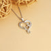 Wholesale heart-shaped mother's Day two-color Necklace JDC-NE-Mail015 Necklaces 麦伦 Wholesale Jewelry JoyasDeChina Joyas De China