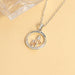 Wholesale heart-shaped mother's Day two-color Necklace JDC-NE-Mail015 Necklaces 麦伦 JE0734 Wholesale Jewelry JoyasDeChina Joyas De China