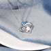 Wholesale heart-shaped mother's Day two-color Necklace JDC-NE-Mail015 Necklaces 麦伦 M2895 Wholesale Jewelry JoyasDeChina Joyas De China