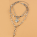 Wholesale Heart Shaped Pendant Aluminum Chain Necklaces JDC-NE-TC249 Necklaces JoyasDeChina Wholesale Jewelry JoyasDeChina Joyas De China