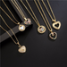 Wholesale heart-shaped pendants electroplated copper necklaces JDC-NE-AG103 necklaces JoyasDeChina Wholesale Jewelry JoyasDeChina Joyas De China