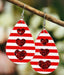 Wholesale Heart Shaped PU Leather Earrings JDC-ES-Saip001 Earrings 赛蒲 6 Wholesale Jewelry JoyasDeChina Joyas De China