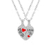 Wholesale heart-shaped stitching plating alloy necklaces JDC-NE-ShaoZ001 Necklaces 韶紫 S Wholesale Jewelry JoyasDeChina Joyas De China