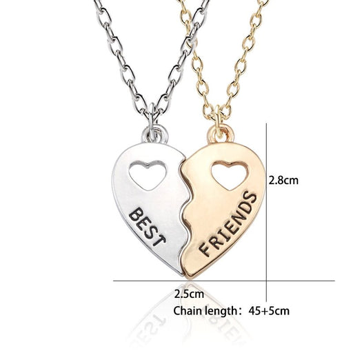Wholesale heart-shaped stitching plating alloy necklaces JDC-NE-ShaoZ008 Necklaces 韶紫 Wholesale Jewelry JoyasDeChina Joyas De China