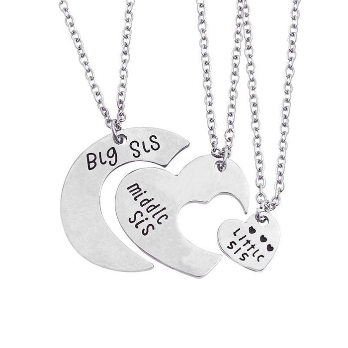 Wholesale heart-shaped stitching plating alloy necklaces JDC-NE-ShaoZ013 Necklaces 韶紫 K Wholesale Jewelry JoyasDeChina Joyas De China