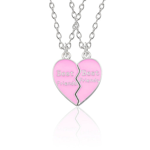Wholesale heart-shaped stitching plating alloy necklaces JDC-NE-ShaoZ014 Necklaces 韶紫 L Wholesale Jewelry JoyasDeChina Joyas De China