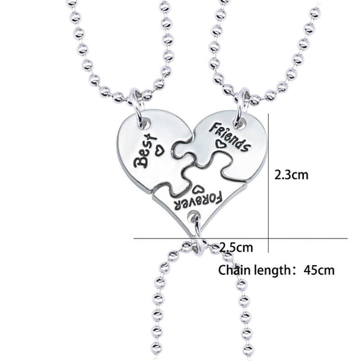 Wholesale heart-shaped stitching plating alloy necklaces JDC-NE-ShaoZ021 Necklaces 韶紫 T Wholesale Jewelry JoyasDeChina Joyas De China