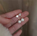Wholesale high-end light luxury fan pearls Earrings MOQ≥2 JDC-ES-WN045 Earrings 薇妮 Wholesale Jewelry JoyasDeChina Joyas De China