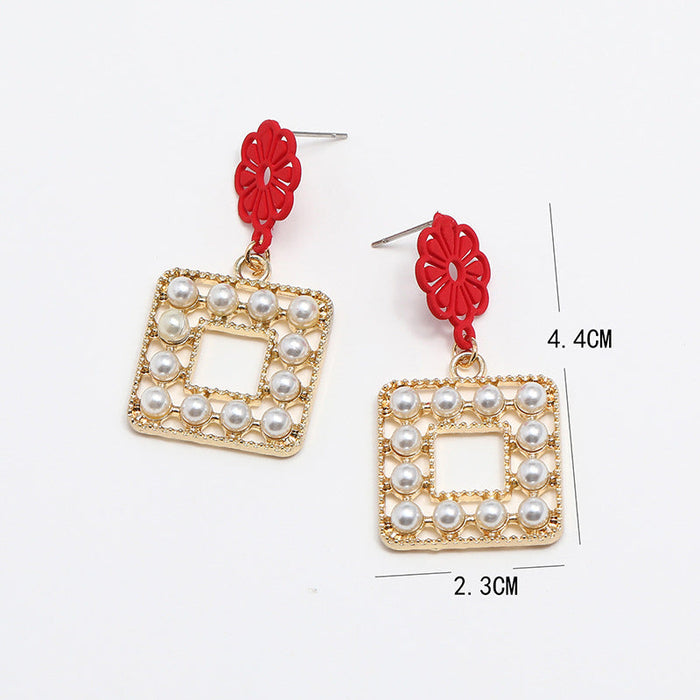 Wholesale high grade alloy Pearl Earrings JDC-ES-KQ086 Earrings JoyasDeChina Wholesale Jewelry JoyasDeChina Joyas De China