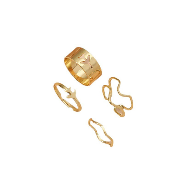 Wholesale high-grade hollow metal ring set JDC-RS-KQ015 Rings JoyasDeChina Wholesale Jewelry JoyasDeChina Joyas De China
