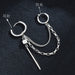 Wholesale hip hop chain stainless steel fashion punk sweet cool wind Earrings JDC-ES-RXSFL008 Earrings 尚芙乐 Wholesale Jewelry JoyasDeChina Joyas De China