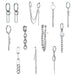 Wholesale hip hop chain stainless steel fashion punk sweet cool wind Earrings JDC-ES-RXSFL008 Earrings 尚芙乐 Wholesale Jewelry JoyasDeChina Joyas De China