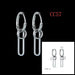 Wholesale hip hop chain stainless steel fashion punk sweet cool wind Earrings JDC-ES-RXSFL008 Earrings 尚芙乐 SFLCC57 Wholesale Jewelry JoyasDeChina Joyas De China