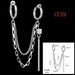 Wholesale hip hop chain stainless steel fashion punk sweet cool wind Earrings JDC-ES-RXSFL008 Earrings 尚芙乐 SFLCC59 ERJIA Wholesale Jewelry JoyasDeChina Joyas De China