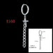 Wholesale hip hop chain stainless steel fashion punk sweet cool wind Earrings JDC-ES-RXSFL008 Earrings 尚芙乐 SFLE160 Wholesale Jewelry JoyasDeChina Joyas De China