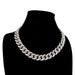 Wholesale Hip Hop Electroplated Copper Zircon Cuban Necklace JDC-NE-JCheng001 Necklaces 骏诚 16 inches Wholesale Jewelry JoyasDeChina Joyas De China
