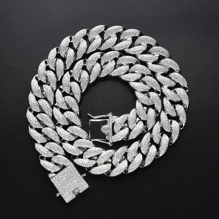 Wholesale Hip Hop Electroplated Copper Zircon Cuban Necklace JDC-NE-JCheng001 Necklaces 骏诚 Wholesale Jewelry JoyasDeChina Joyas De China