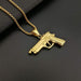 Wholesale Hip Hop Stainless Steel Gold Plated M1911 Shape Pendant JDC-CS-FY116 charms 福友 Wholesale Jewelry JoyasDeChina Joyas De China