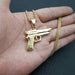 Wholesale Hip Hop Stainless Steel Gold Plated M1911 Shape Pendant JDC-CS-FY116 charms 福友 Wholesale Jewelry JoyasDeChina Joyas De China