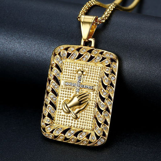 Wholesale Hip Hop Stainless Steel Gold Plated Pendant Charms JDC-CS-FY023 charms 福友 Wholesale Jewelry JoyasDeChina Joyas De China