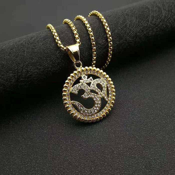 Wholesale Hip Hop Stainless Steel Gold Plated Pendant Charms JDC-CS-FY028 charms 福友 Wholesale Jewelry JoyasDeChina Joyas De China