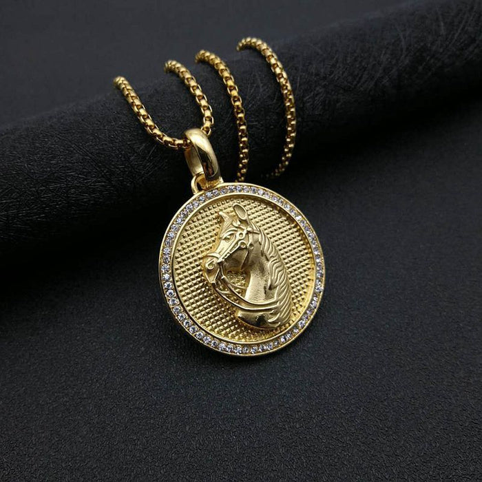 Wholesale Hip Hop Stainless Steel Gold Plated Pendant Charms JDC-CS-FY046 charms 福友 Wholesale Jewelry JoyasDeChina Joyas De China