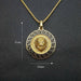 Wholesale Hip Hop Titanium Steel Gold Plated Lion Head Pendant Charms JDC-CS-FY036 charms 福友 Wholesale Jewelry JoyasDeChina Joyas De China