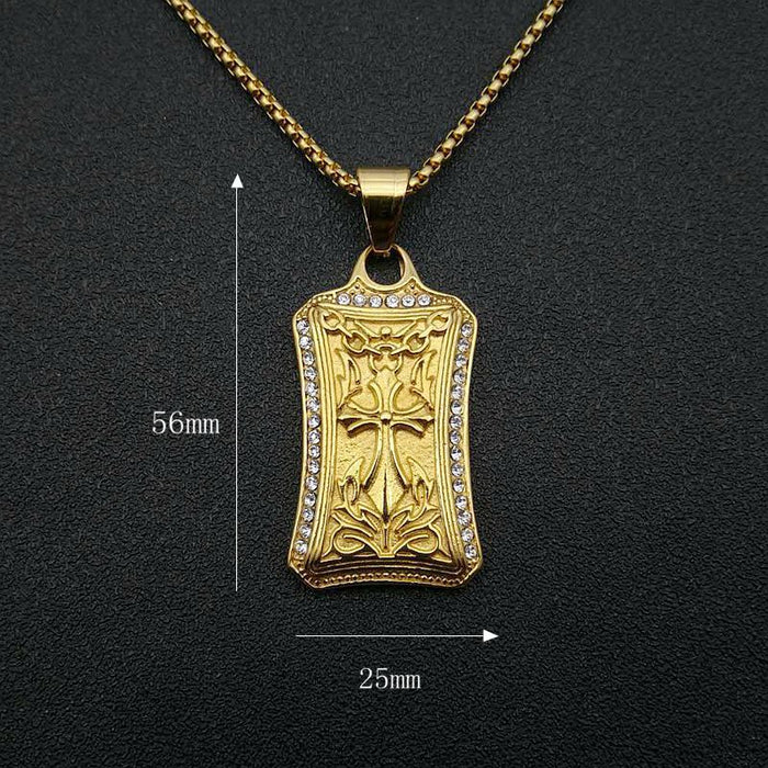 Wholesale Hip Hop Titanium Steel Gold Plated Pendant Charms JDC-CS-FY026 charms 福友 Wholesale Jewelry JoyasDeChina Joyas De China