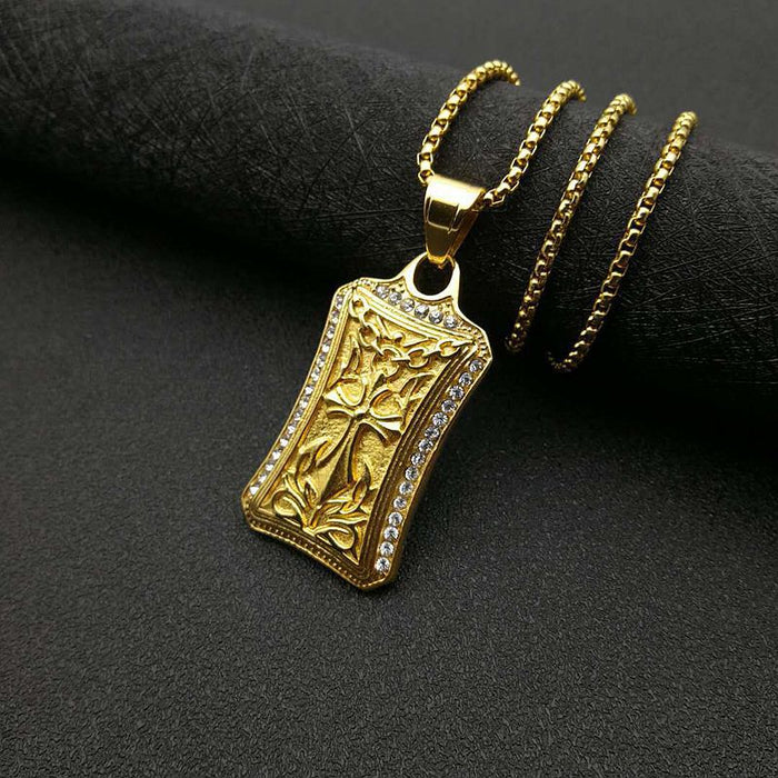 Wholesale Hip Hop Titanium Steel Gold Plated Pendant Charms JDC-CS-FY026 charms 福友 Wholesale Jewelry JoyasDeChina Joyas De China