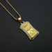 Wholesale Hip Hop Titanium Steel Gold Plated Pendant Charms JDC-CS-FY026 charms 福友 Gold single pendant Wholesale Jewelry JoyasDeChina Joyas De China
