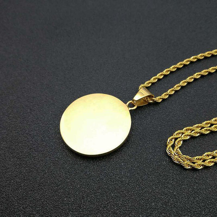 Wholesale Hip Hop Titanium Steel Gold Plated Pendant Charms JDC-CS-FY039 charms 福友 Wholesale Jewelry JoyasDeChina Joyas De China