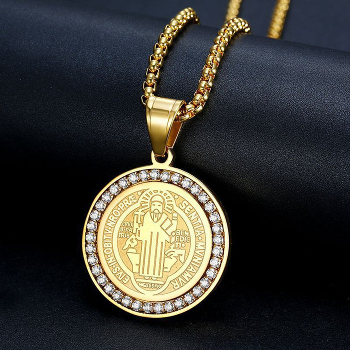 Wholesale Hip Hop Titanium Steel Gold Plated Pendant Charms JDC-CS-FY044 charms 福友 Wholesale Jewelry JoyasDeChina Joyas De China
