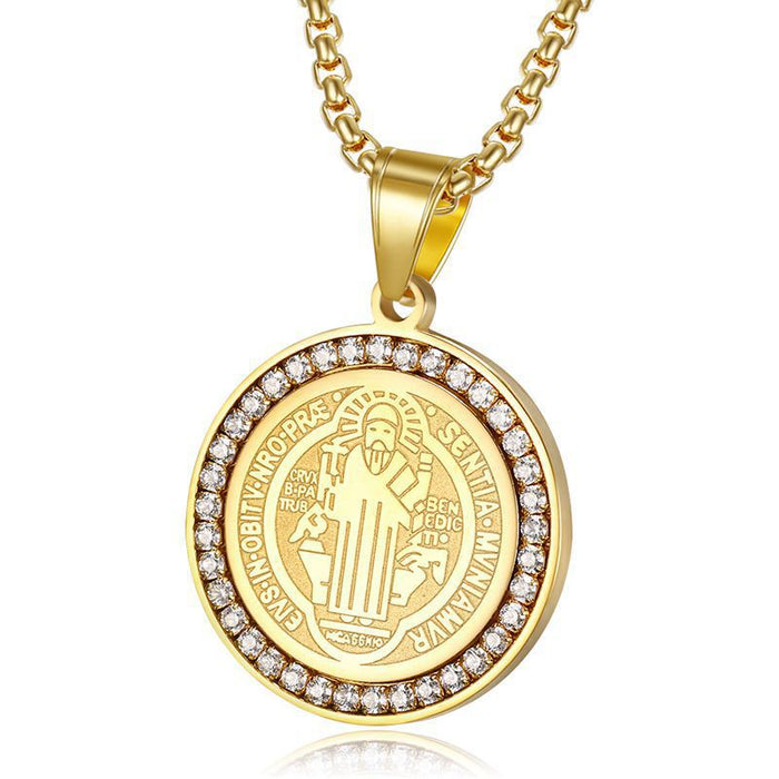 Wholesale Hip Hop Titanium Steel Gold Plated Pendant Charms JDC-CS-FY044 charms 福友 Wholesale Jewelry JoyasDeChina Joyas De China